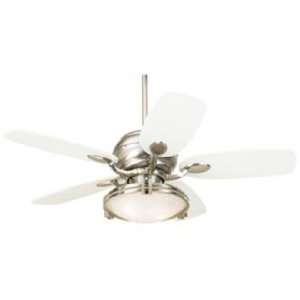   Casa Optima™ Brushed Steel Ceiling Fan with Remote
