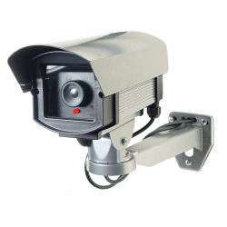 inch Dummy Fake Camera in Outdoor Housing with Flashing LED Light 