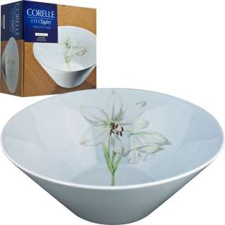 Corelle LifeStyles™ Collection White Flower Serving Bowl   Made of 