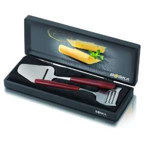 Boska Holland Rosewood 2 Piece Cheese Slicer and Grater Giftbox Set
