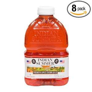Indian Summer 100% Premium Juice, Apple Cherry, 46 Ounce Containers 