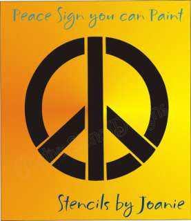 STENCIL 6 Peace Sign Love Symbol Craft Tshirt Wall Art  