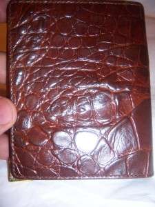Gucci Money Clip Croco Leather Wallet,brown  