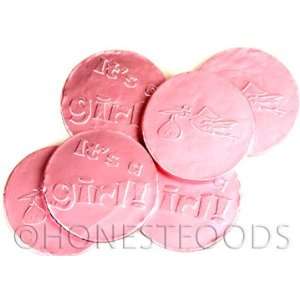 Pink Its a Girl Milk Chocolate Coins Grocery & Gourmet Food