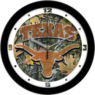 Texas Longhorns Logo Camo Wall Clock  