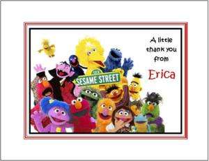 Sesame Street #3 ~ Personalized Note/Thank You Cards  