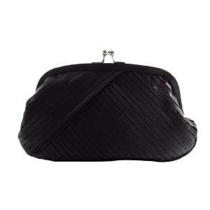  Black Satin Evening Purse   Clutch with High Quality 