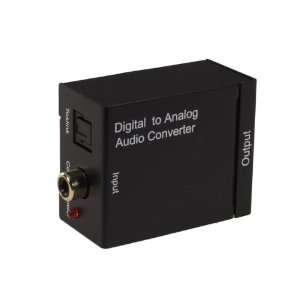   Optical Coaxial to Analog RCA Audio Converter   EU Plug Electronics
