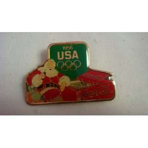  1956 Coca Cola Christmas Olympic Pin 