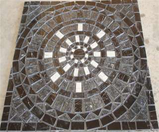   PEARL GRANITE MOSAIC MEDALLION DECO WALL FLOOR MARBLE DESIGN BCKSPLASH