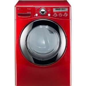   Large Capacity Gas Steam Dryer with Dual LED Display   Red Appliances