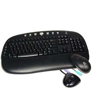   with this Logitech Cordless desktop keyboard and optical mouse combo