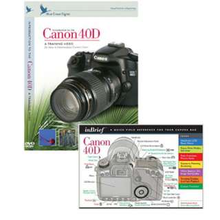   dvd reference guide combo pack to canon 40d eos slr digital camera new
