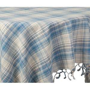  April Cornell 60 by 90 Inch Tablecloth, Blue Note Plaid 