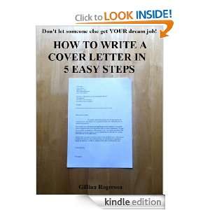 How To Write A Cover Letter In 5 Easy Steps Gillian Rogerson  