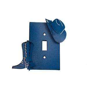 Cowboy Boot and Hat Switch Plate   Single Toggle   4.5 x 6.75