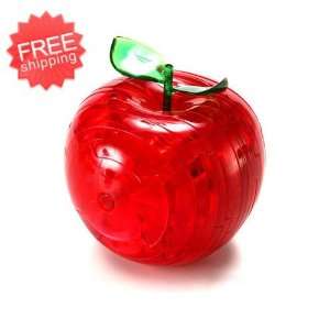  toy puzzle 3d crystal puzzle red apple for Toys & Games