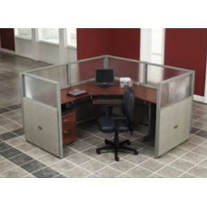   R1X1 4760 P, L Shape Office Desk Cubicle Workstation