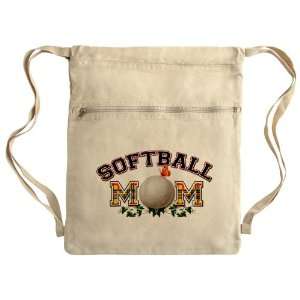  Messenger Bag Sack Pack Khaki Softball Mom With Ivy 