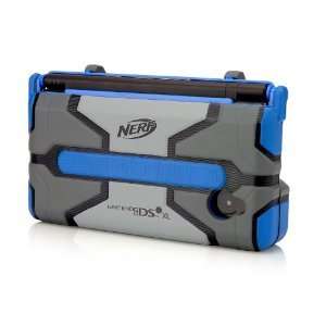 Nintendo DSi XL Nerf Armor Case Protective Blue Dark Grey Armour Soft 