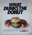 1990 Del Monte Pudding Cup Donuts doughnut   1 page AD