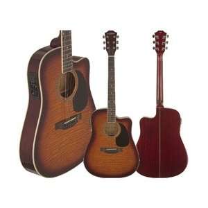  Carlo Robelli W4103FCS Acoustic Electric Guitar (Flame 