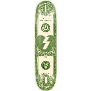  Mystery Dollar Green Deck 8.0 Green White Skateboard 