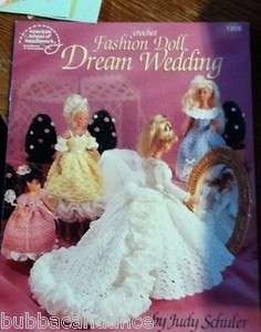 Barbie Fashion Doll Dream Wedding Crochet Dress Patterns Bridemaids 