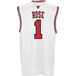  Derrick Rose Youth Jersey adidas White Replica #1 Chicago 