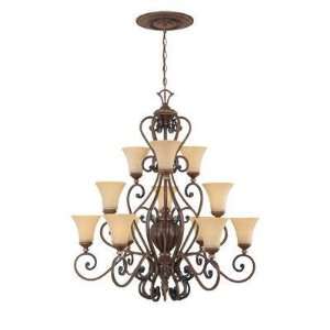 Designers Fountain Chandelier DF 815812 BWG 3 Tier Chandelier, with 10 