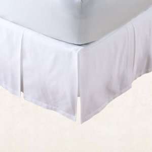  Pleated 14 Inch Detachable Bedskirt ( King, White )