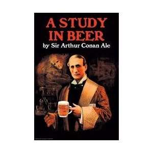  A Study in Beer   Sir Arthur Conan Doyle 12x18 Giclee on 