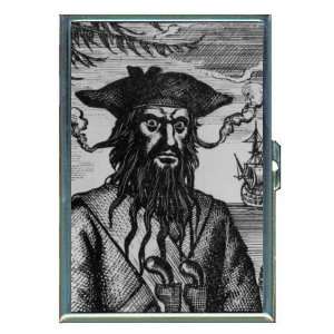 Blackbeard the Pirate Scary ID Holder, Cigarette Case or Wallet MADE 