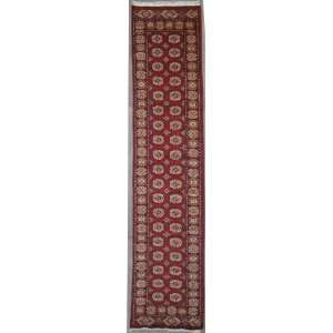 26 x 102 Pak Mori Bokhara Area Rug with Wool Pile 