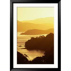 Paterson Inlet at Sunset, New Zealand Lonely Planet Collection Framed 