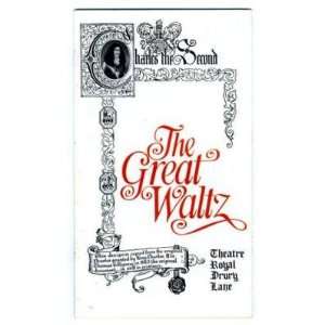  The Great Waltz program Theatre Royal Drury Lane London 
