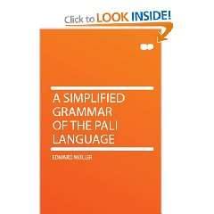  A Simplified Grammar of the Pali Language Edward Müller Books