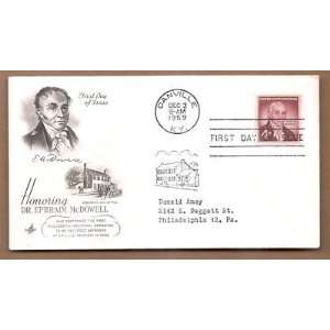  Postage US FDC1959 Dr Ephraim McDowell Kentucky 