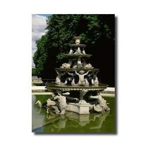  Fontaine De La Pyramide Giclee Print