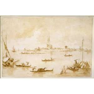 Hand Made Oil Reproduction   Francesco Lazzaro Guardi   24 x 16 inches 