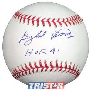 Gaylord Perry Autographed ML Baseball Inscribed HOF 91