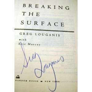 Greg Louganis autographed Book (Breaking the Surface)