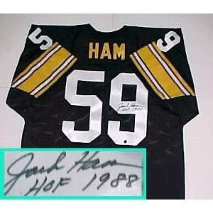 Jack Ham Hand Signed Steelers Throwback Jersey with Inscription