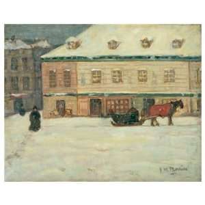  Winter Scene by James Wilson Morrice. Size 47.50 X 38.00 