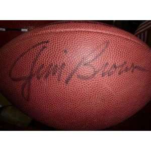Jim Brown Autographed Football   HOF Rare JSA COA   Autographed 