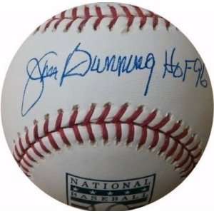 Jim Bunning Signed Ball   NEW HOF IRONCLAD   Autographed Baseballs