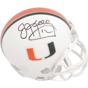 Jim Kelly Miami Hurricanes Autographed Mini Helmet