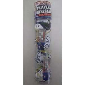 Joba Chamberlain Yankees MLB Player Baseball Ornaments 4 Pack