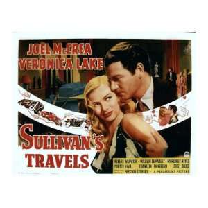 Sullivans Travels, Veronica Lake, Joel Mccrea, 1941 Photographic 