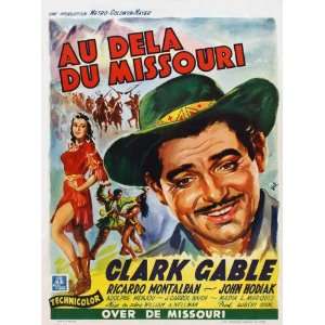   27x40 Clark Gable Ricardo Montalban John Hodiak